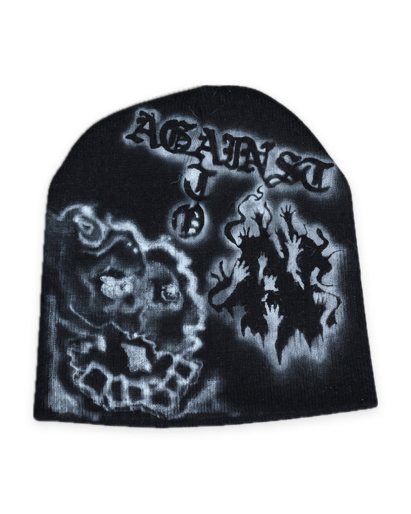 ATO Airbrush Black Skeleton Beanie