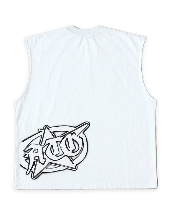 ATO Airbrush Skeleton Cutoff Tee