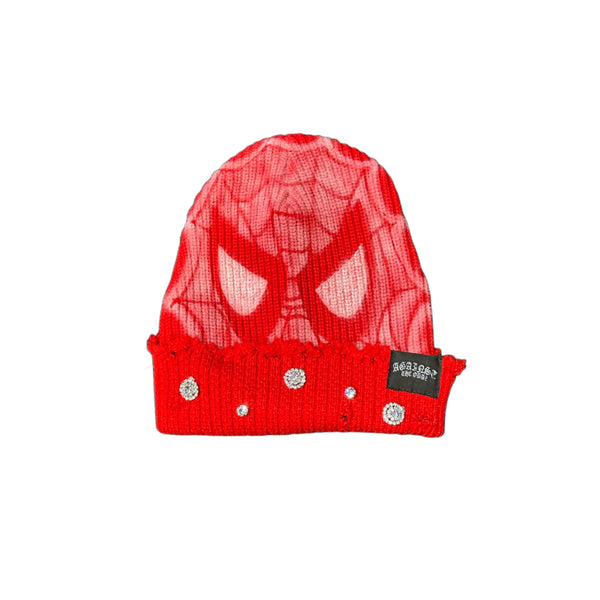 ATO Spider-Man Red Airbrushed Beanie