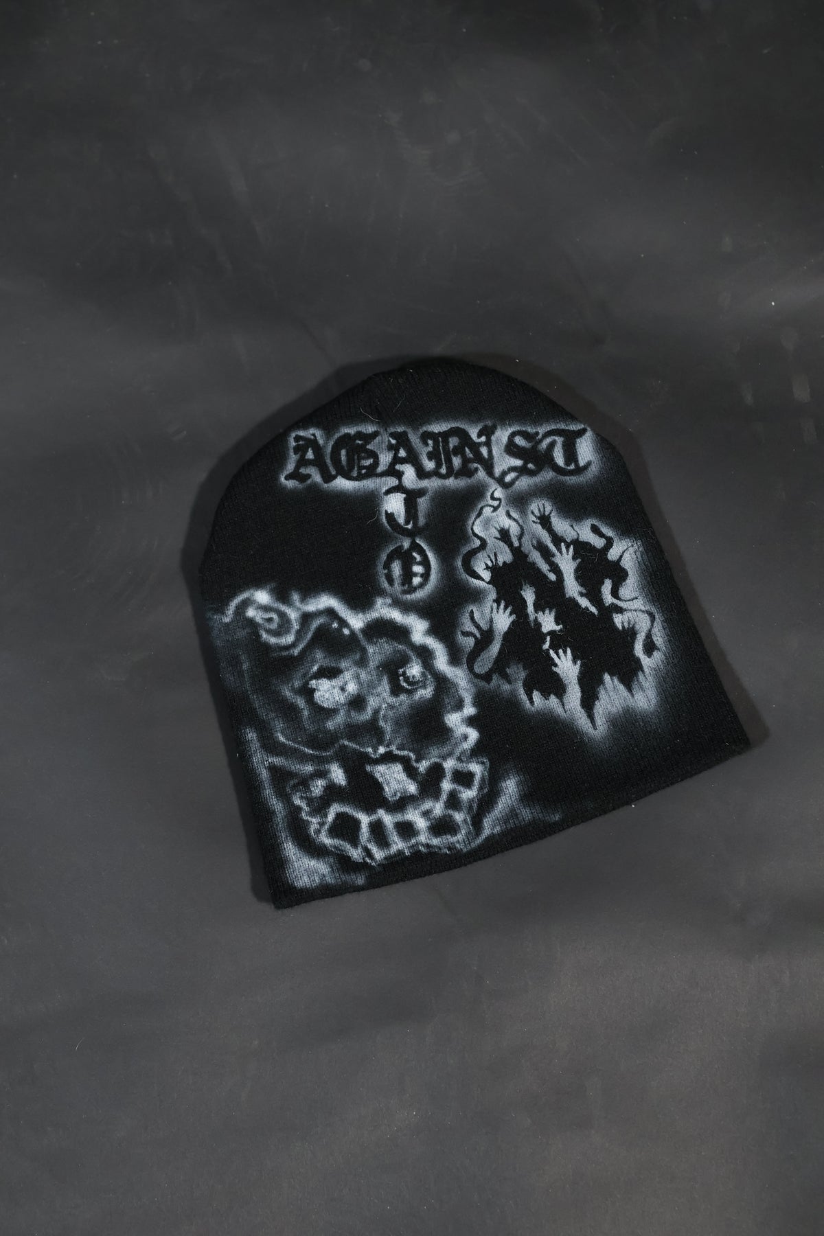 ATO Airbrush Black Skeleton Beanie