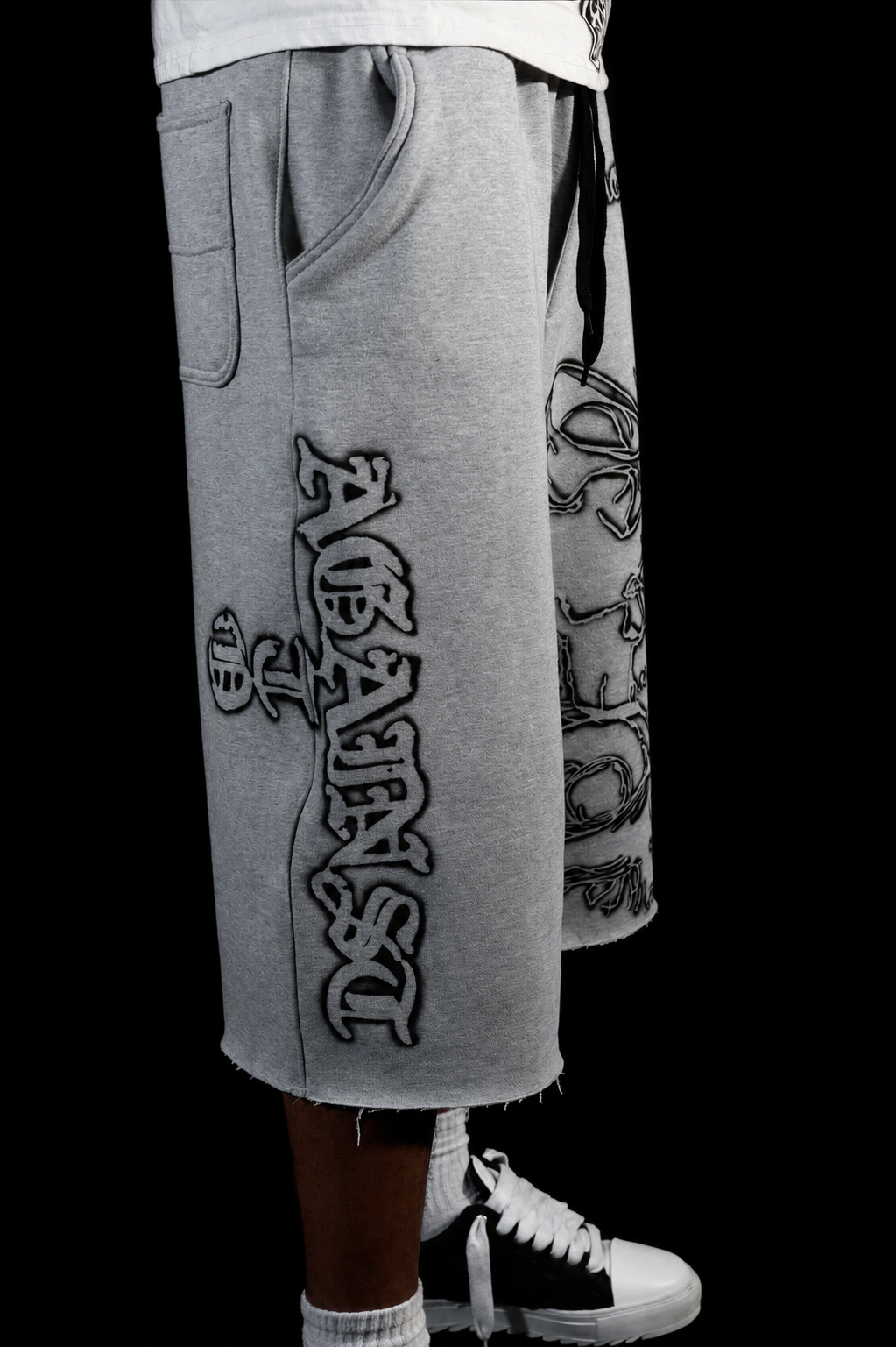 ATO Grey Airbrush Sweat Jorts
