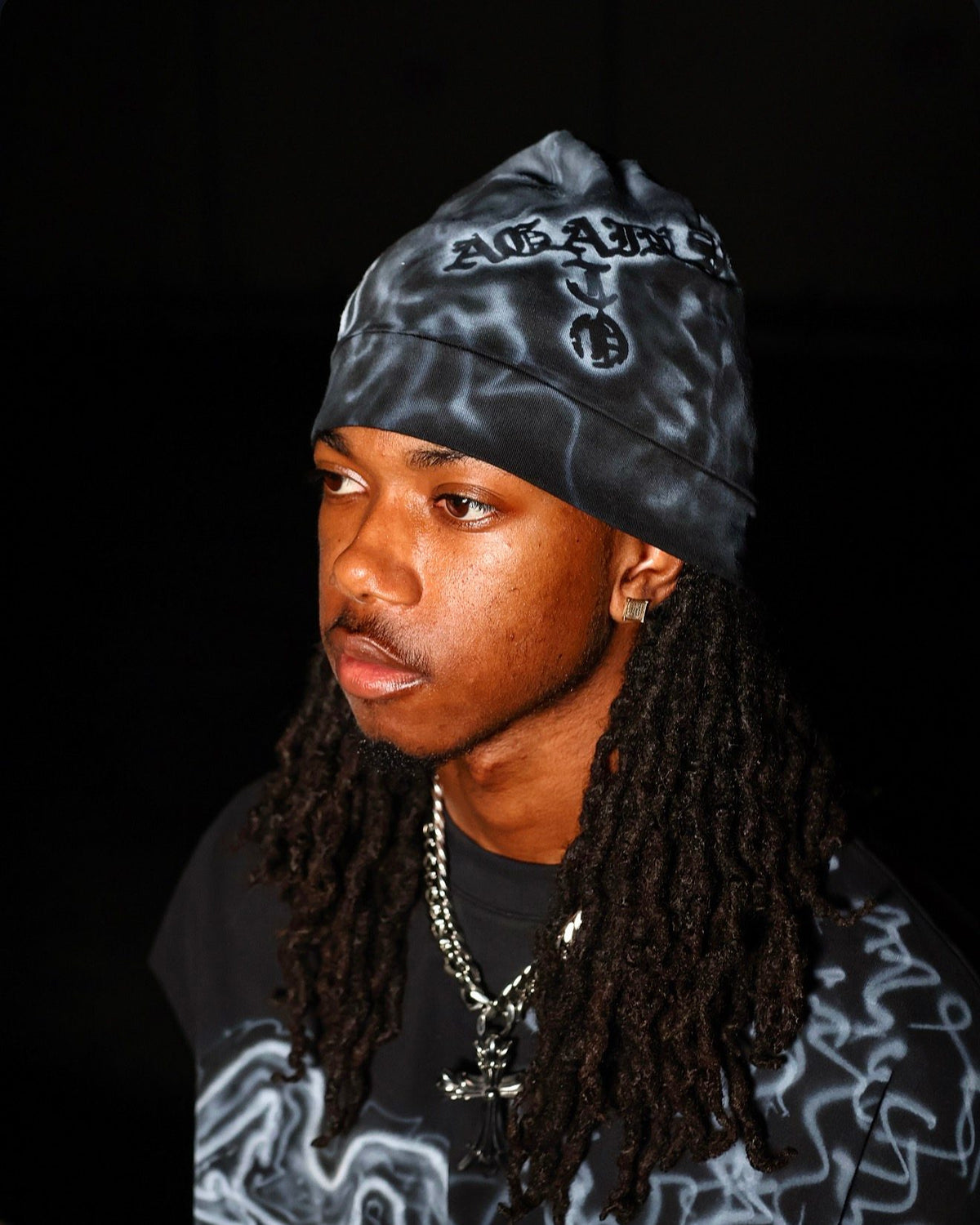ATO Airbrush Black Skeleton Beanie