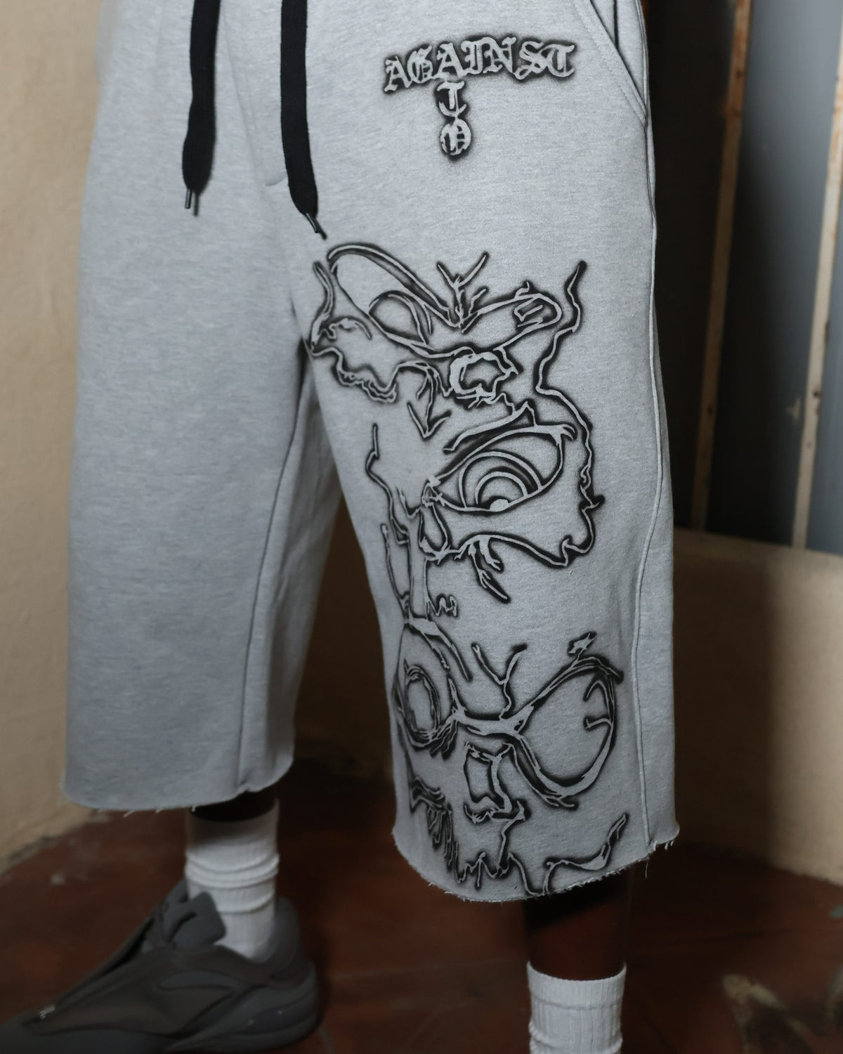 ATO Grey Airbrush Sweat Jorts