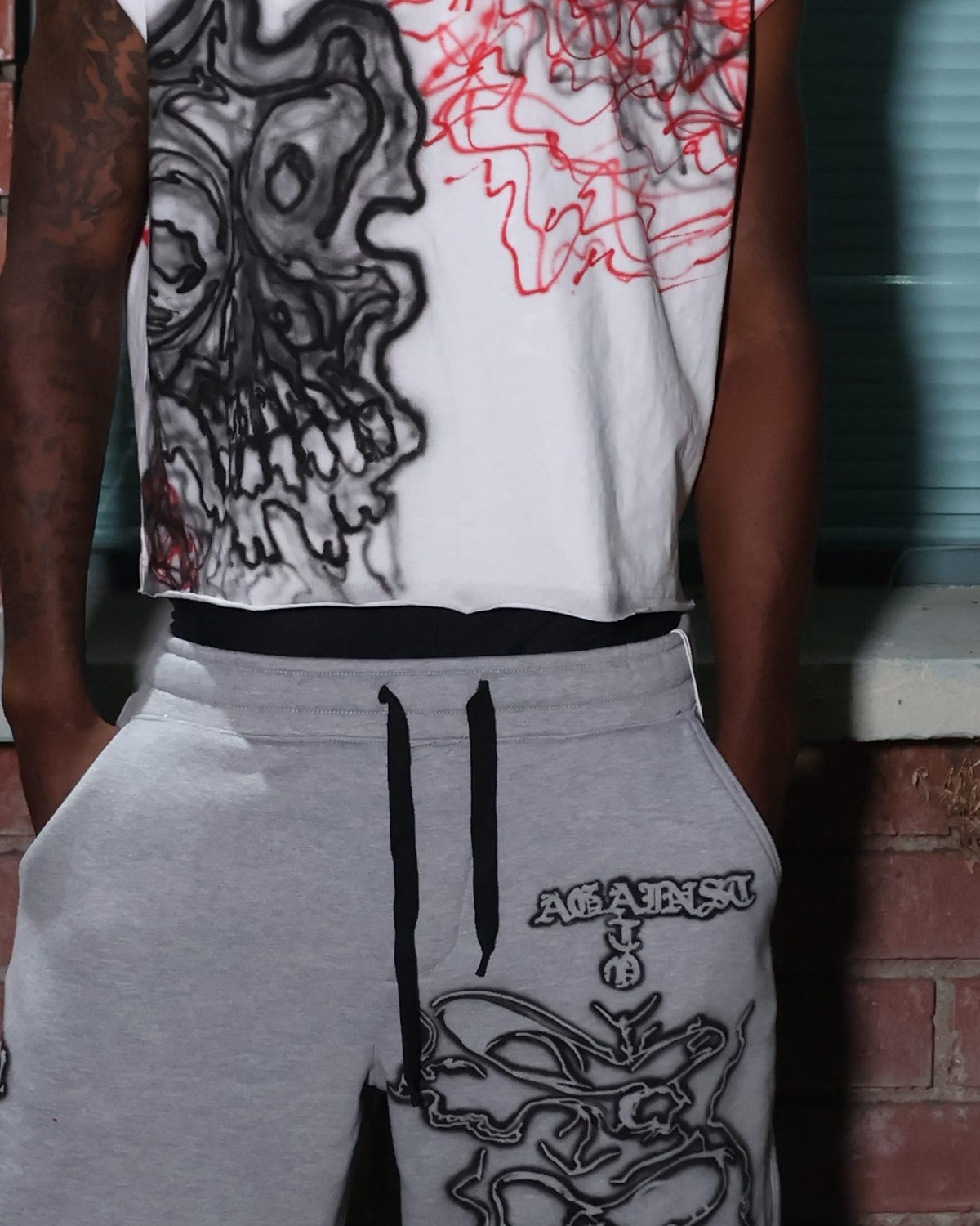 ATO Skeleton Cut-Sleeve Tee