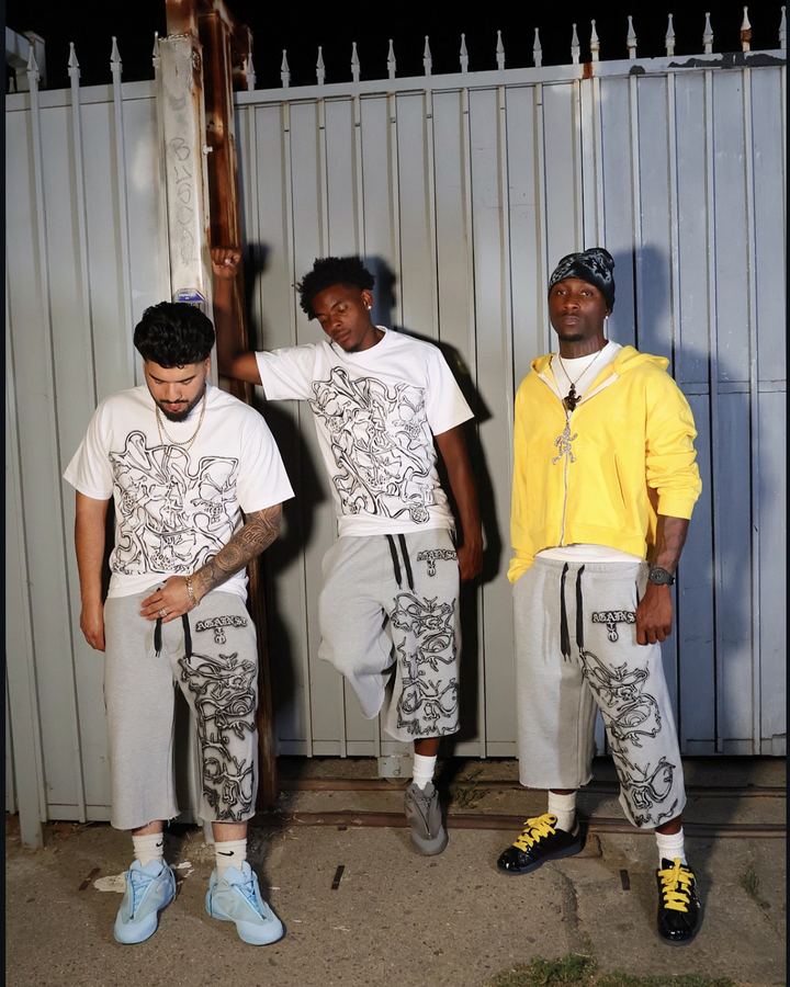 The Air Brush Graffiti Collection. Graffiti tees with matching sweat jorts made to turn heads.